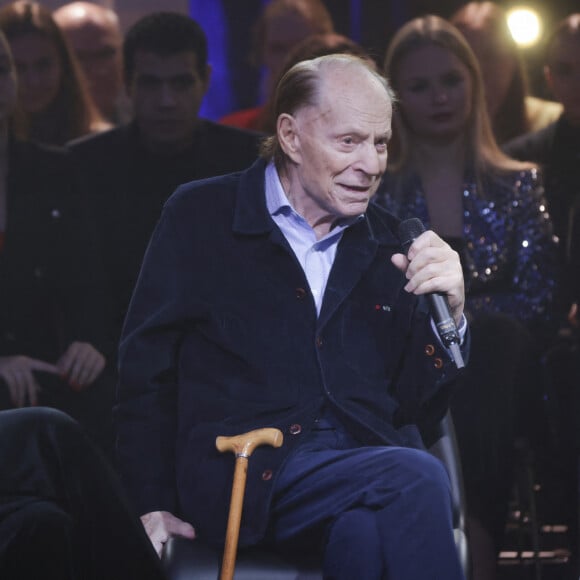 Exclusif - Chimène Badi, Charles Dumont, Claire Chazal - Enregistrement de l'émission "Le grand échiquier, Spéciale Edith Piaf", présentée par C.Chazal et A.Manoukian, et diffusée le 12 mars sur France 2 © Jack Tribeca / Bestimage 