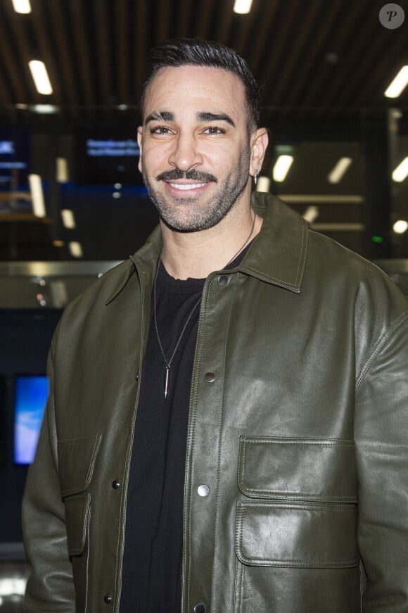 Adil Rami - Célébrités assistent aux combats de MMA, Professional Fighters League Europe (PFL) à l’accord Arena de Bercy à Paris le 7 mars 2024. © Pierre Perusseau/Bestimage