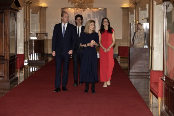 Le Prince de Galles (à gauche) avec l'Ambassadrice Caroline Kennedy (au centre), la fille de John F. Kennedy, lors d'une visite à la bibliothèque et au musée présidentiels John F. Kennedy à Columbia Point à Boston, Massachusetts, pour entendre parler du Moonshot du Président John F. Kennedy, qui a mis l'Amérique au défi d'envoyer un homme sur la lune et qui est la principale source d'inspiration du Prix Earthshot, le vendredi 2 décembre 2022. Photo par Ian Vogler/Daily Mirror/PA Wire/ABACAPRESS.COM