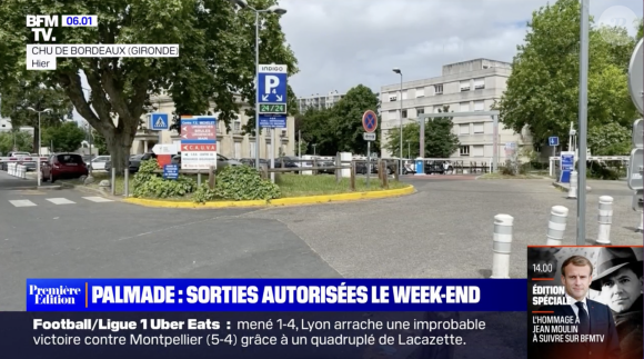 Capture d'écran du reportage de BFMTV sur Pierre Palmade le week-end du 8 mai 2023