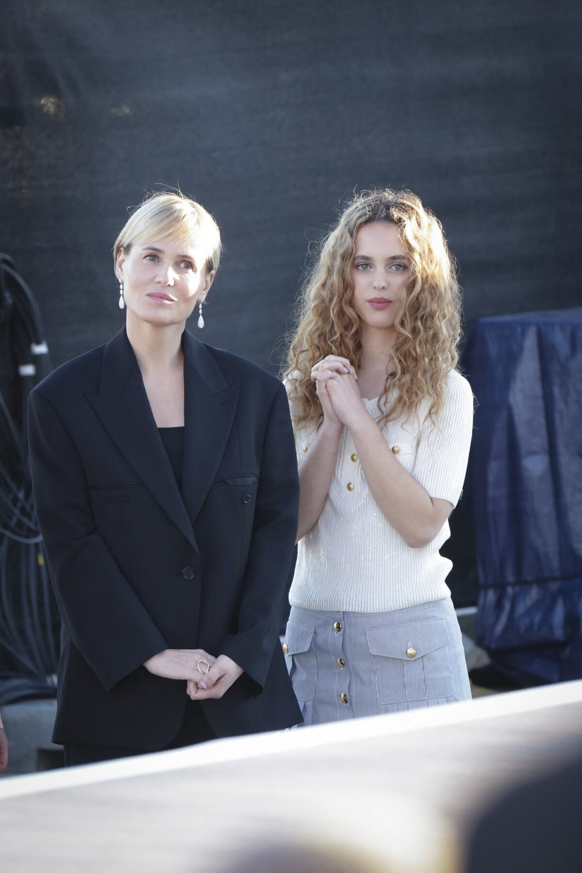 Photo Exclusif Judith Godrèche et sa fille Tess Barthelemy sur