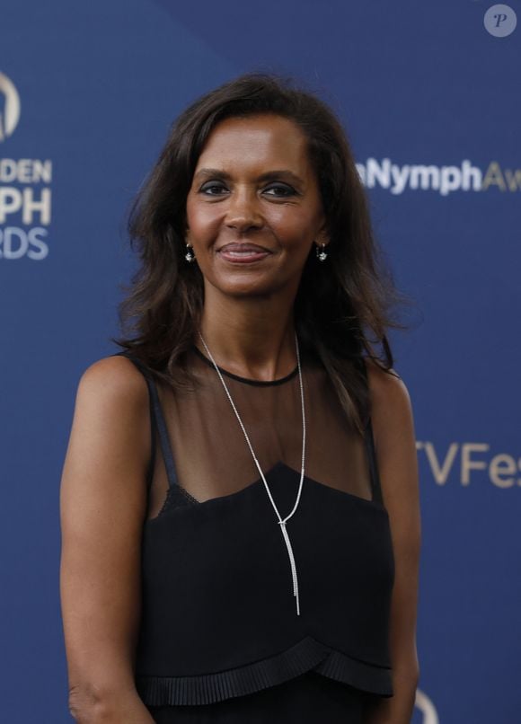 Karine le Marchand - Cérémonie de clôture du 61ème Festival de Télévision de Monte Carlo le 21 juin 2022. © Denis Guignebourg/Bestimage  Closing ceremony of the 61st Monte Carlo Television Festival on June 21, 2022.