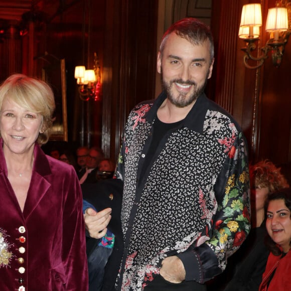 Exclusif - Ariane Massenet et Christophe Willem - Défilé rétrospectif Nathalie Garçon à l'occasion de ses 35 ans de sa marque lors d'une closing party à l'hôtel Raphael à Paris