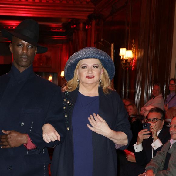Exclusif - Sean Patrick Mombruno, Catherine Jacob - Défilé rétrospectif Nathalie Garçon à l'occasion de ses 35 ans de sa marque lors d'une closing party à l'hôtel Raphael à Paris le 19 novembre 2024.