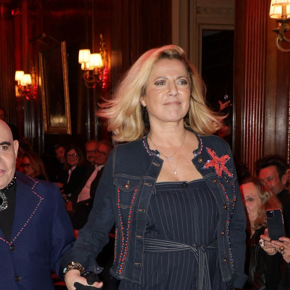 Exclusif - Paolo Calia et Natacha Amal - Défilé rétrospectif Nathalie Garçon à l'occasion de ses 35 ans de sa marque lors d'une closing party à l'hôtel Raphael à Paris le 19 novembre 2024.