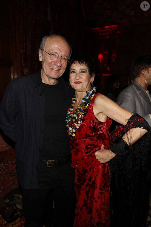 Exclusif - Philippe Geluck, Caroline Loeb - Défilé rétrospectif Nathalie Garçon à l'occasion de ses 35 ans de sa marque lors d'une closing party à l'hôtel Raphael à Paris le 19 novembre 2024.