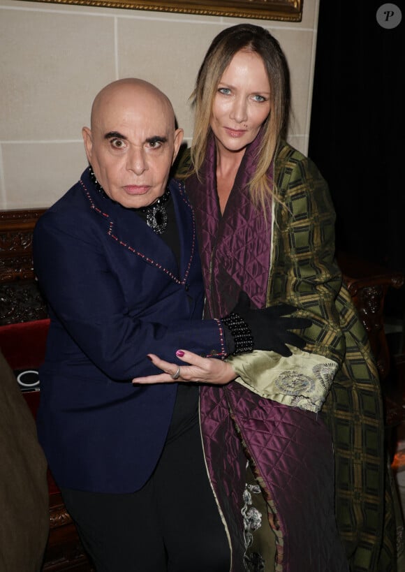 Exclusif - Paolo Calia, Ethel Yhuel ( mannequin) - Défilé rétrospectif Nathalie Garçon à l'occasion de ses 35 ans de sa marque lors d'une closing party à l'hôtel Raphael à Paris le 19 novembre 2024.