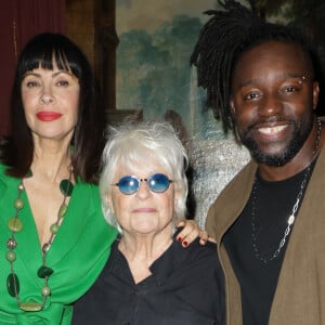 Exclusif - Mathilda May avec son mari Sly Johnson, Catherine Lara - Défilé rétrospectif Nathalie Garçon à l'occasion de ses 35 ans de sa marque lors d'une closing party à l'hôtel Raphael à Paris le 19 novembre 2024.