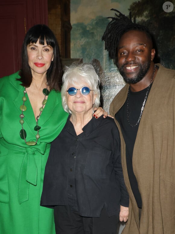 Exclusif - Mathilda May avec son mari Sly Johnson, Catherine Lara - Défilé rétrospectif Nathalie Garçon à l'occasion de ses 35 ans de sa marque lors d'une closing party à l'hôtel Raphael à Paris le 19 novembre 2024.