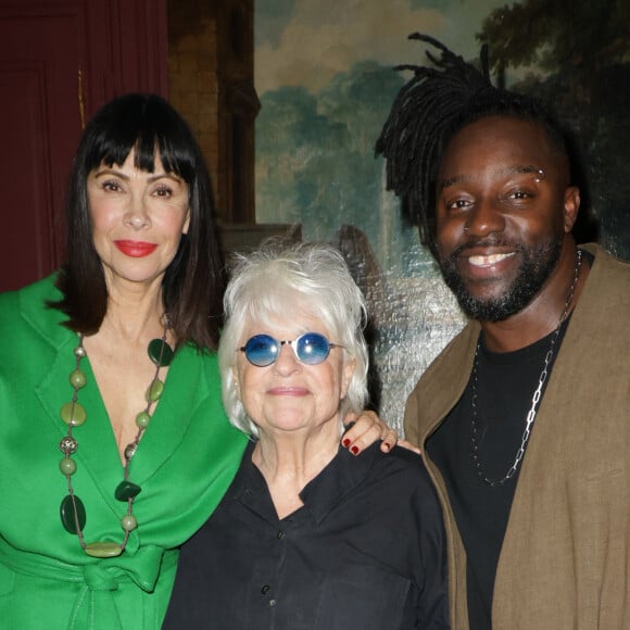 Exclusif - Mathilda May avec son mari Sly Johnson, Catherine Lara - Défilé rétrospectif Nathalie Garçon à l'occasion de ses 35 ans de sa marque lors d'une closing party à l'hôtel Raphael à Paris le 19 novembre 2024.