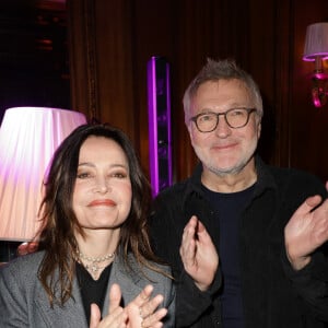 Exclusif - Evelyne Bouix et Laurent Ruquier - Défilé rétrospectif Nathalie Garçon à l'occasion de ses 35 ans de sa marque lors d'une closing party à l'hôtel Raphael à Paris le 19 novembre 2024.