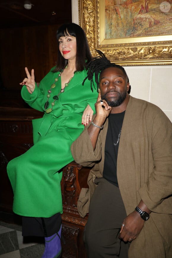 Exclusif - Mathilda May et son mari Sly Johnson - Défilé rétrospectif Nathalie Garçon à l'occasion de ses 35 ans de sa marque lors d'une closing party à l'hôtel Raphael à Paris le 19 novembre 2024.