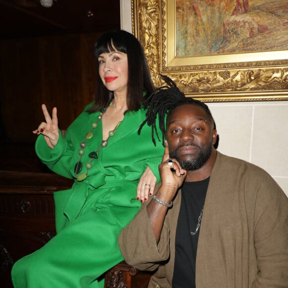 Exclusif - Mathilda May et son mari Sly Johnson - Défilé rétrospectif Nathalie Garçon à l'occasion de ses 35 ans de sa marque lors d'une closing party à l'hôtel Raphael à Paris le 19 novembre 2024.