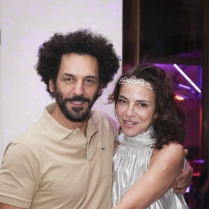 Exclusif - Tomer et Sandra Sisley - Soirée au restaurant de l'Hotel Kimpton, le Montecito, organisée par S.Sisley à Paris le 25 janvier 2024.  © Jack Tribeca / Bestimage 