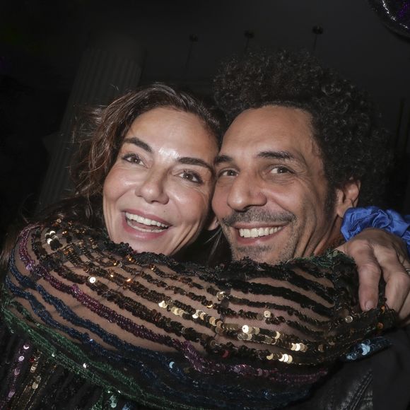 Exclusif - Tomer et Sandra Sisley - Personnalités à la 3ème soirée "Patins" au restaurant de l'Hôtel Kimpton, le Montecito à Paris le 7 décembre 2023.  © Jack Tribeca/Bestimage 