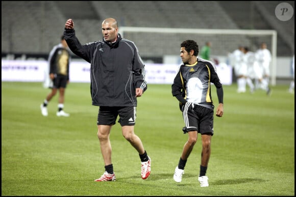 Jamel Debbouze et Zinédine Zidane.