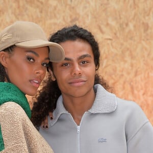 Tina Kunakey et son frère Zakari Kunakey - People au défilé Lacoste collection prêt-à-porter Automne/Hiver 2020-2021 lors de la Fashion Week à Paris, le 3 mars 2020. © Veeren Ramsamy-Christophe Clovis /Bestimage 