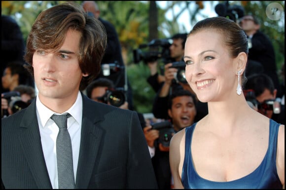 Le producteur en parlait dans "C à Vous"
Carole Bouquet et son fils Dimitri Rassam à Cannes