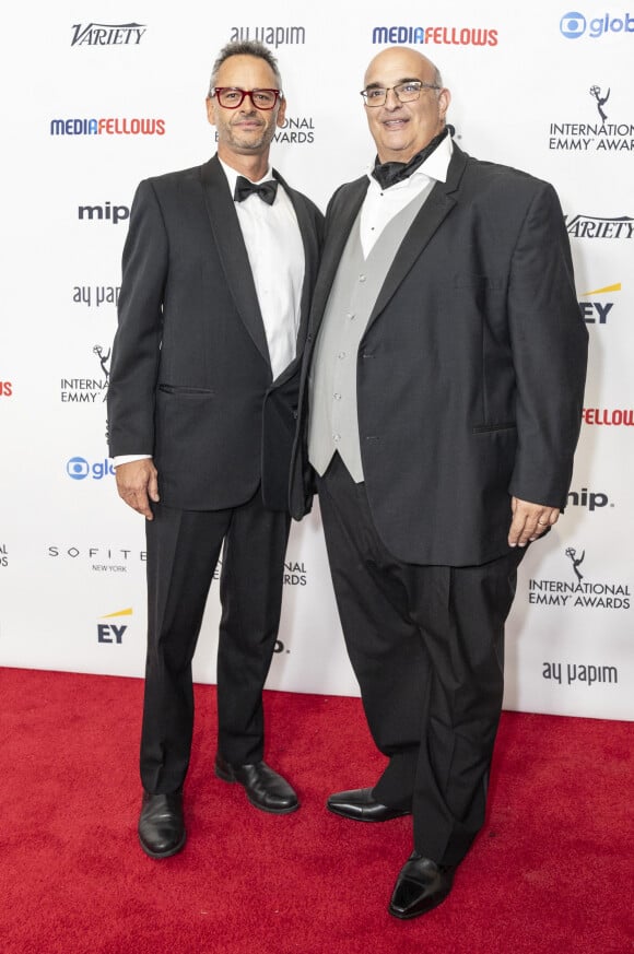 New York, États-Unis : Juan Pablo Posada Fernancez et Alexander Marin assistent aux International Emmy Awards à l'hôtel Hilton Times Square à New York le 25 novembre 2024 (Image de crédit : © Lev Radin/ZUMA Press Wire).