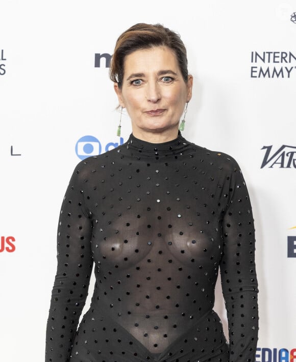 New York, USA : Sidonie Dumas (Directrice générale de Gaumont) portant une robe d'Alaia assiste aux International Emmy Awards à l'hôtel Hilton Times Square à New York le 25 novembre 2024 (Image de crédit : © Lev Radin/ZUMA Press Wire)