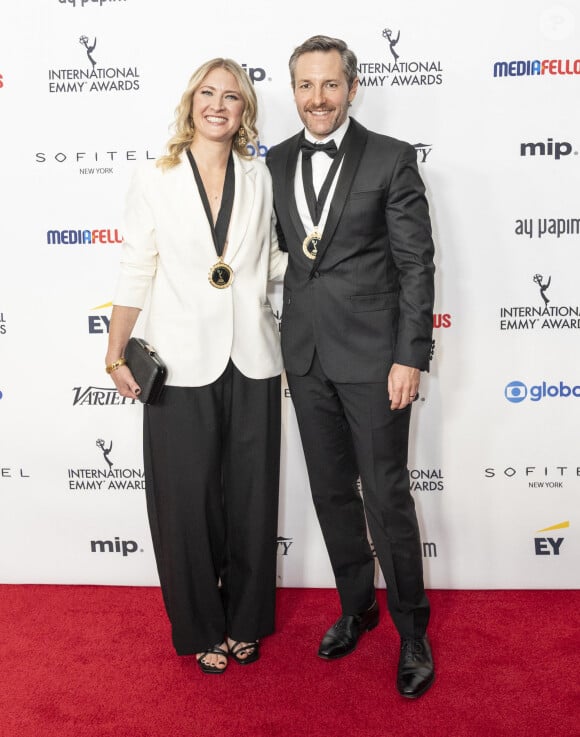 New York, États-Unis : Joanna Werner et Michael Lucas assistent aux International Emmy Awards à l'hôtel Hilton Times Square à New York le 25 novembre 2024
(Image de crédit : © Lev Radin/ZUMA Press Wire).