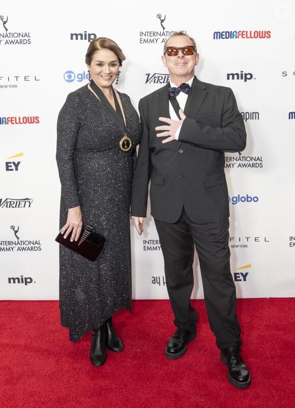 New York, États-Unis : Paz Leon et Alfred Oliveri assistent aux International Emmy Awards à l'hôtel Hilton Times Square à New York le 25 novembre 2024
(Image de crédit : © Lev Radin/ZUMA Press Wire).