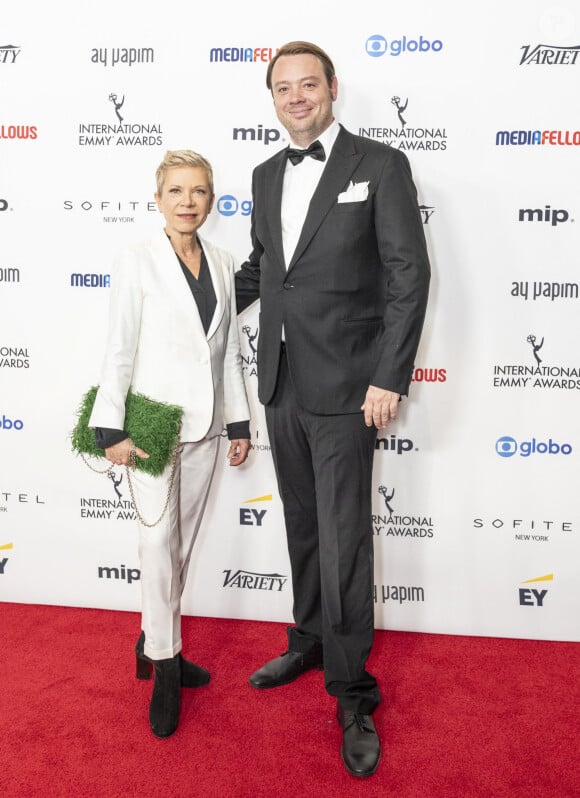 New York, USA : Isabel Kleefeld et Friederich Oetker assistent aux International Emmy Awards à l'hôtel Hilton Times Square à New York le 25 novembre 2024
(Image de crédit : © Lev Radin/ZUMA Press Wire)