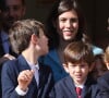 Un joli moment de complicité entre les deux frères qui est passé presque inaperçu
Raphael Elmaleh, Charlotte Casiraghi and Balthazar Casiraghi-Rassam - La famille princière de Monaco au balcon du palais, à l'occasion de la Fête Nationale de Monaco, le 19 novembre 2024. © Jacovides-Bebert/Bestimage 