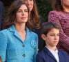 Charlotte Casiraghi est la mère de Balthazar Rassam et Raphaël Elmaleh
Charlotte Casiraghi, Balthazar Rassam, Raphaël Elmaleh dans la cour du palais princier le jour de la fête nationale de Monaco. © Jean-Charles Vinaj / Pool Monaco / Bestimage