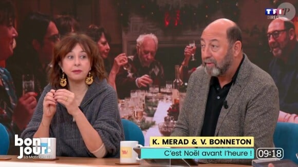 Valérie Bonneton et Kad Merad ont été les invités de "Bonjour !" le mercredi 27 novembre 2024 sur TF1
Valérie Bonneton et Kad Merad sur le plateau de "Bonjour !"