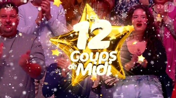 Chaque jour, Jean-Luc Reichmann présente "Les 12 coups de midi" à l'heure du déjeuner sur TF1
Logo des "12 coups de midi" sur TF1