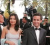 David Pujadas est resté en couple près de 15 ans avec cette hôtesse de l'air...David Pujadas et son épouse arrivent au Palais des Festivals pour la projection du film d'Emir Kusturica La vie est un miracle (Zivot Je Cudo) en compétition au 57ème Festival de Cannes à Cannes-France le vendredi 14 mai 2004. Photo par Hahn-Nebinger-Gorassini.