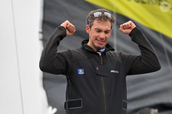 Il avait terminé deuxième
Charlie Dalin le jour du départ du 10e Vendée Globe, le 10 novembre 2024 aux Sables d'Olonne. Photo de Franck Castel/ABACAPRESS.COM