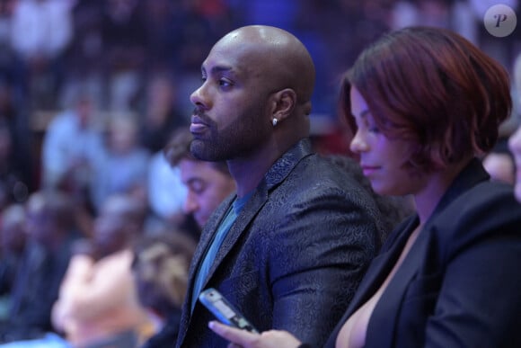 Exclusif - Teddy Riner et sa femme Luthna Riner - Soirée de remerciement de Teddy Riner à la Maison du judo à Montrouge, le 29 novembre 2024. © Rachid Bellak / Bestimage 