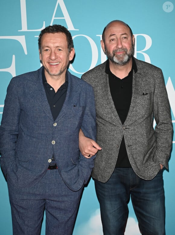 Dany Boon et Kad Merad - Avant-première du film "La Vie pour de vrai" au cinéma Pathé Wepler à Paris le 18 avril 2023. © Coadic Guirec/Bestimage