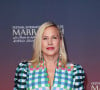 Elle n'était pas la seule à briller puisque Patricia Arquette a porté une très jolie robe colorée et à carreaux. 
Patricia Arquette - 21ème Festival du film de Marrakech au Maroc le 1er décembre 2024. © Dominique Jacovides/Bestimage