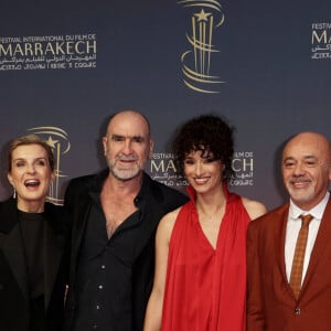 Melita Toscan du Plantier, Eric Cantona et sa femme Rachida Brakni, Christian Louboutin - 21ème Festival du film de Marrakech au Maroc le 1er décembre 2024. © Dominique Jacovides/Bestimage