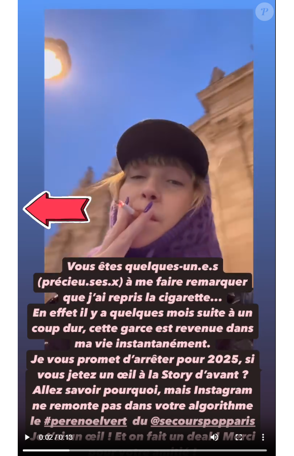 Daphné Bürki avoue avoir repris la cigarette. Instagram