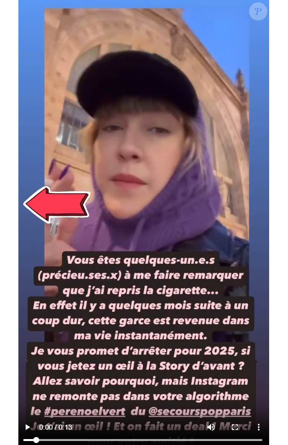 Daphné Bürki avoue avoir repris la cigarette. Instagram