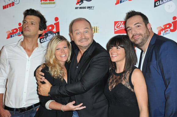 Pietre, Julie Thomassin, Sebastien Cauet, Marion gagnot et Jeff - Paris le, 17 09 2013 - Presentation de rentree du groupe NRJ au Musee du quai Branly