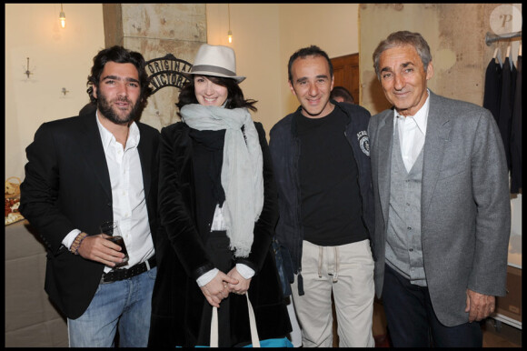 David et Patrick Frèche avec Zabou Breitman et Elie Semoun à la soirée LOFT design by... qui fêtait ses 20 ans et la réouverture de sa boutique de la rue Rennes. Le 1er avril 2010