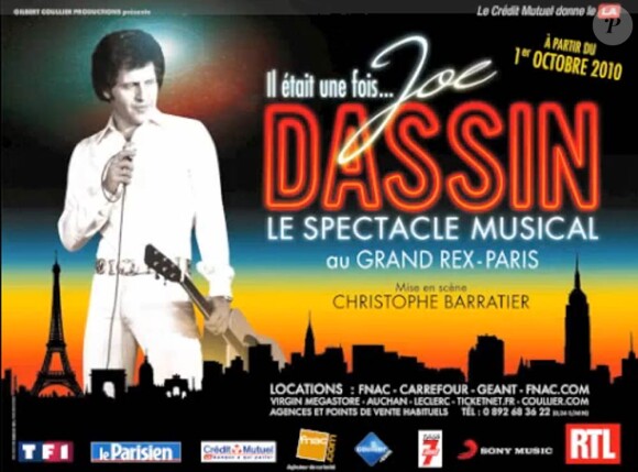 Il était une fois Joe Dassin, le spectacle événement en hommage à Joe Dassin composé et mis en scène par Christophe Barratier, sera présenté au Grand Rex le 1er octobre 2010
