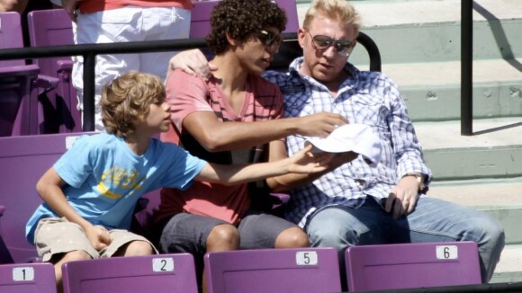 Quand Boris Becker passe une journée entre hommes avec ses fils... toujours pas l'ombre de la petite Anna !
