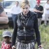 Madonna avec sa fille Mercy au Malawi, le 5 avril 2010
