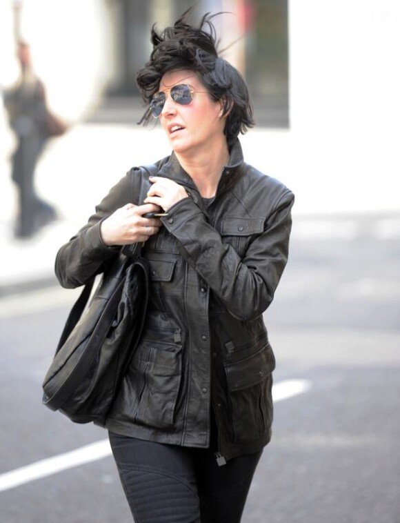 Sharleen Spiteri dans les rues de Londres. Le 6 avril 2010