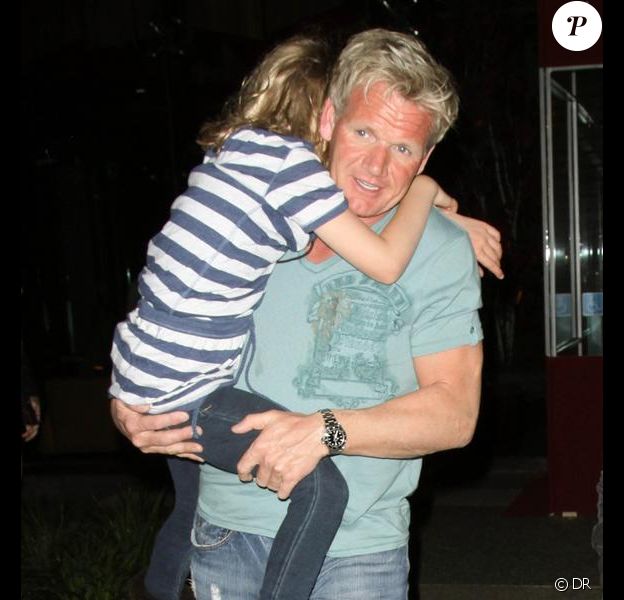 Gordon Ramsay en famille (7avril 2010, Californie)