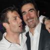 Sébastien Loeb et Luc Alphand au Green, à Paris, le 7 avril 2010