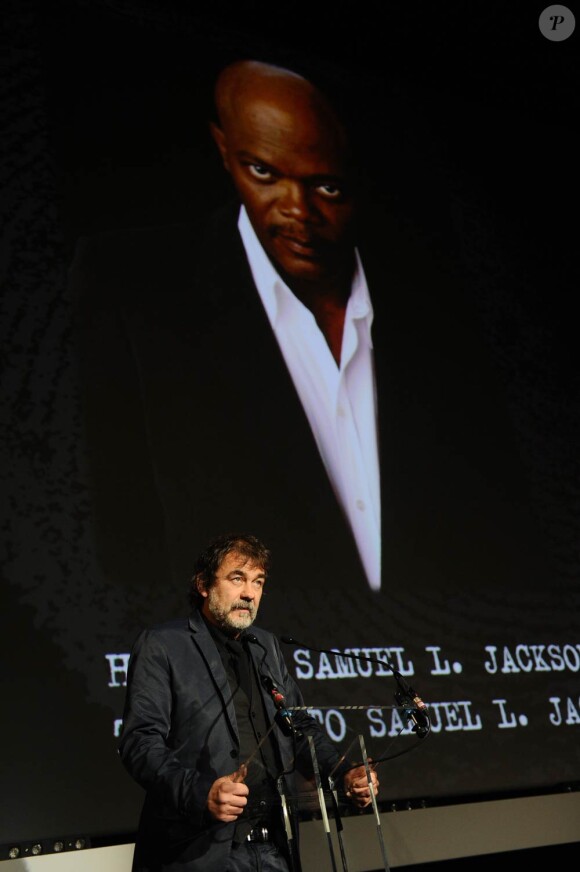 Olivier Marchal, à l'occasion de l'ouverture du 2e Festival International du Film Policier de Beaune, dans la Côte d'Or, le 8 avril 2010.
