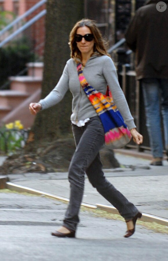 Sarah Jessica Parker dans les rues de New York.