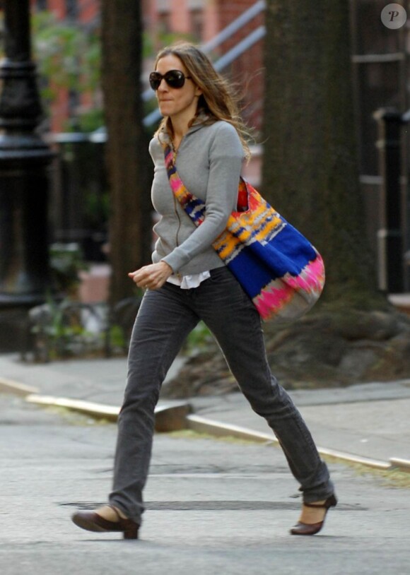 Sarah Jessica Parker dans les rues de New York.